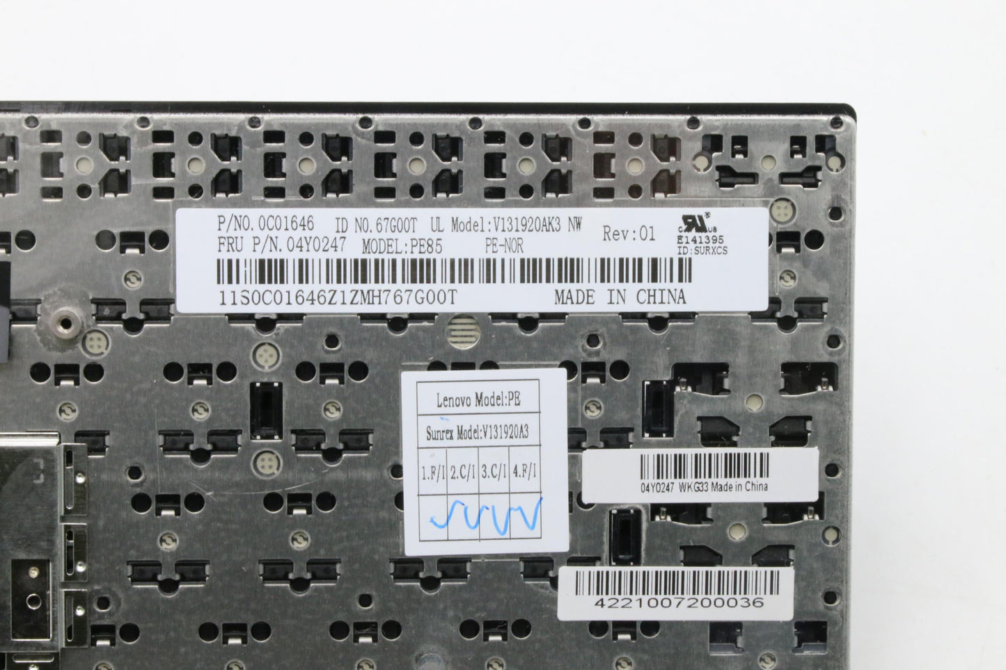 Lenovo Ki Keyboards Internal - 04Y0247