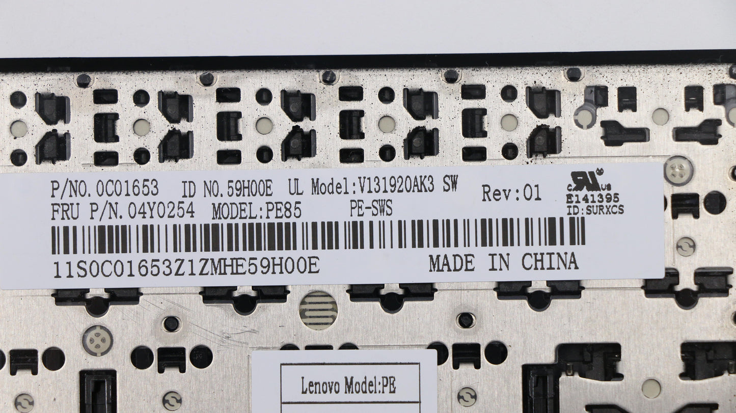 Lenovo Ki Keyboards Internal - 04Y0254
