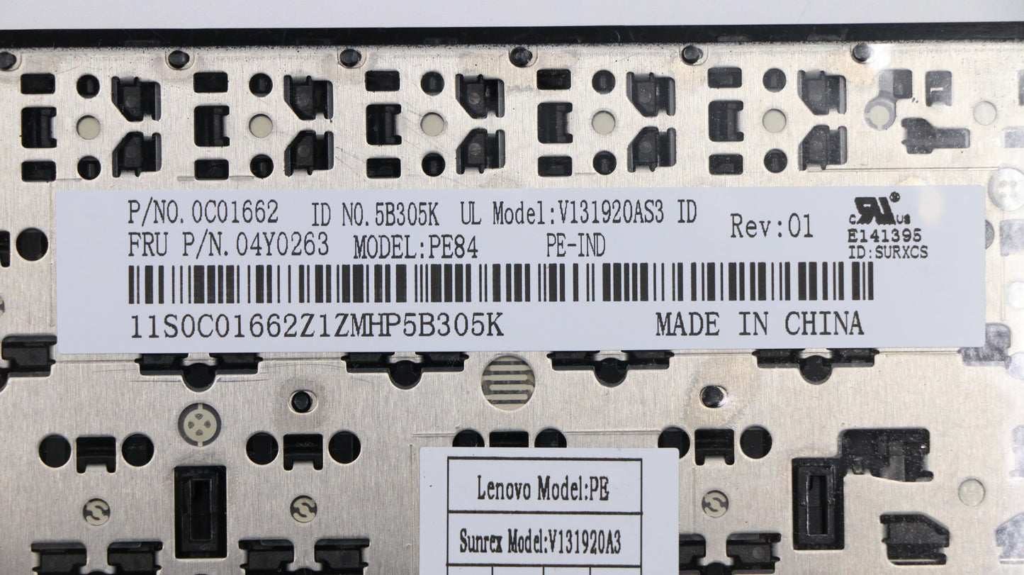 Lenovo Keyboard Pe-Keyboard Ind Srx - 04Y0263