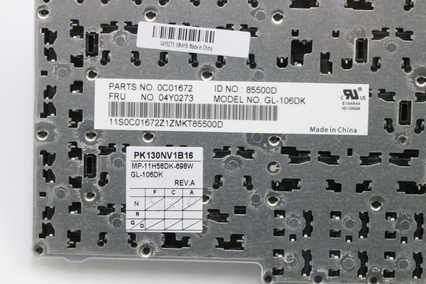 Lenovo Ki Keyboards Internal - 04Y0273