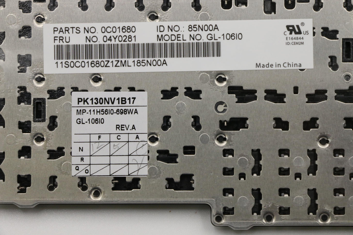 Lenovo Ki Keyboards Internal - 04Y0281