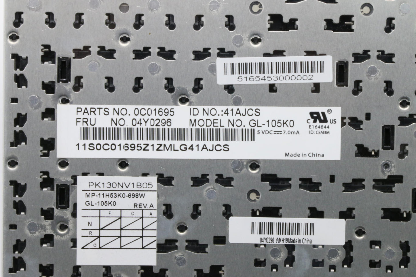 Lenovo Keyboard Gl-Keyboard Kor Chy - 04Y0296