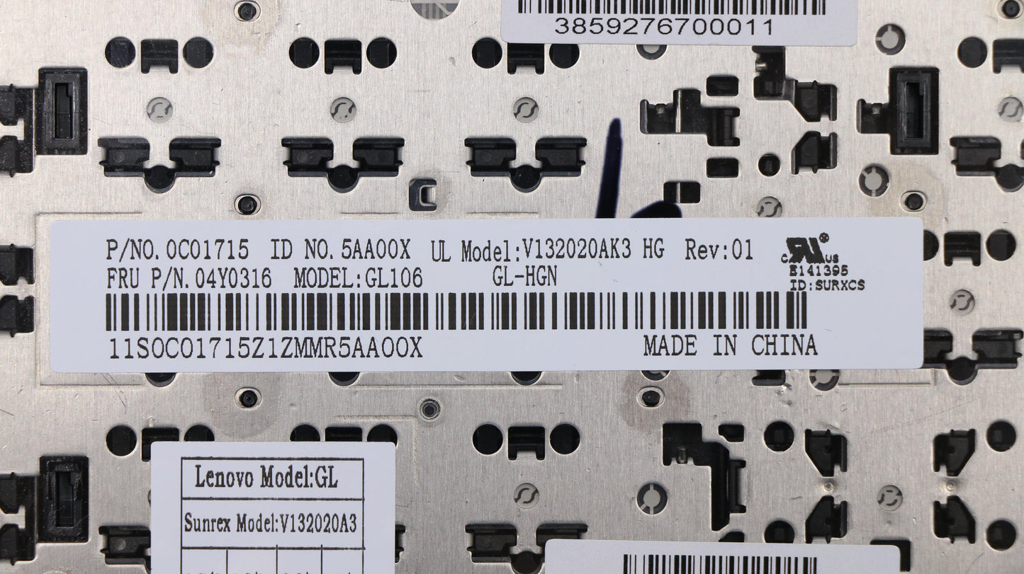 Lenovo Ki Keyboards Internal - 04Y0316