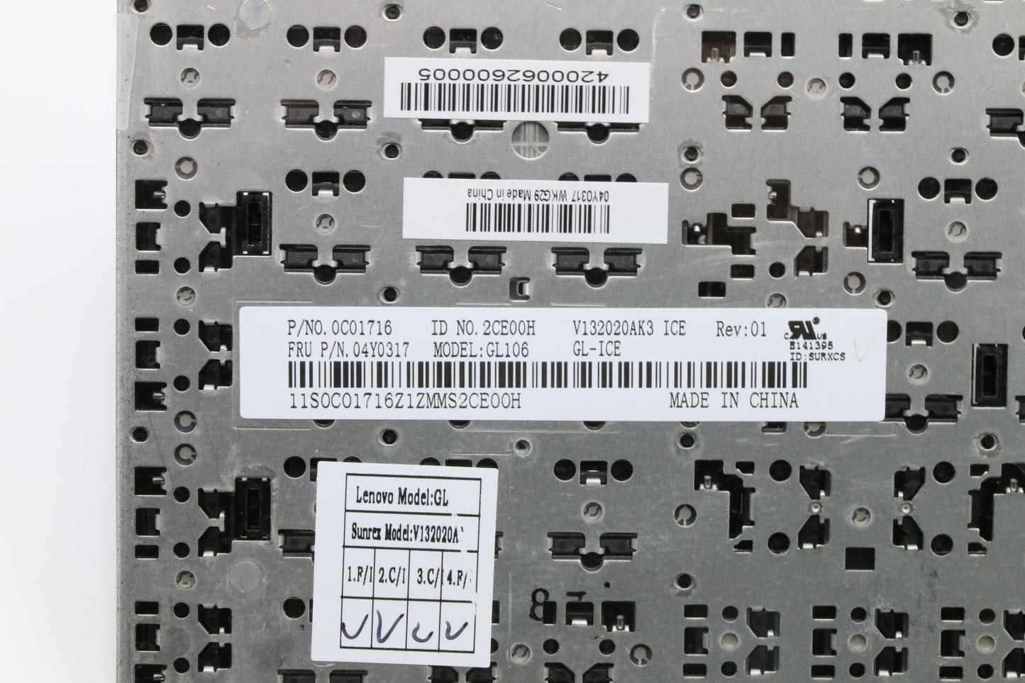 Lenovo Ki Keyboards Internal - 04Y0317