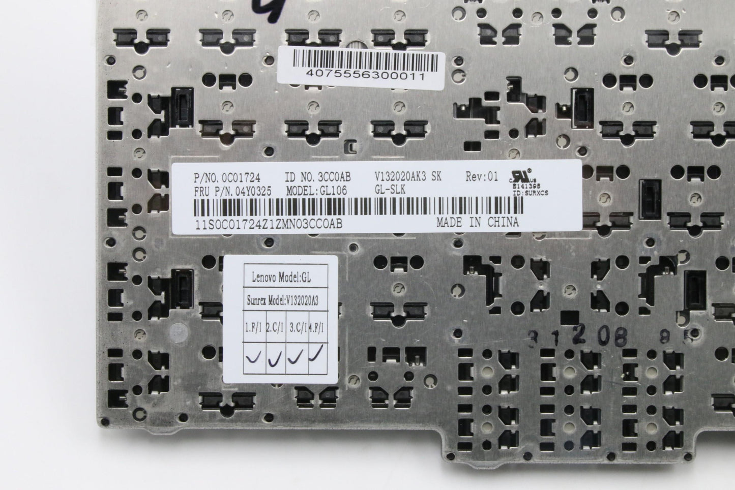 Lenovo Ki Keyboards Internal - 04Y0325