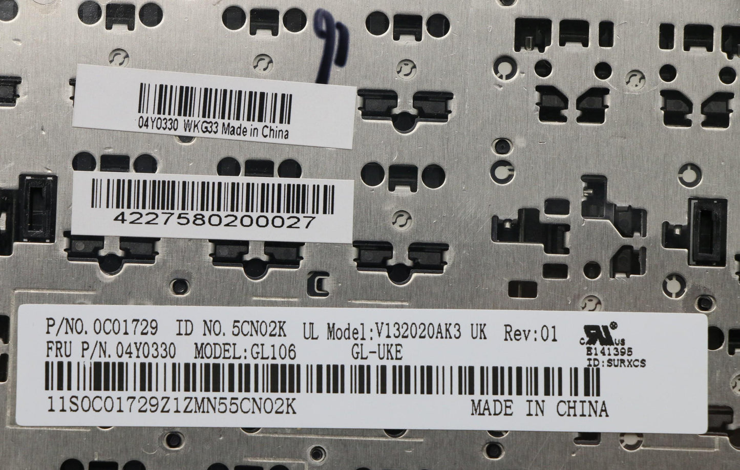 Lenovo Ki Keyboards Internal - 04Y0330