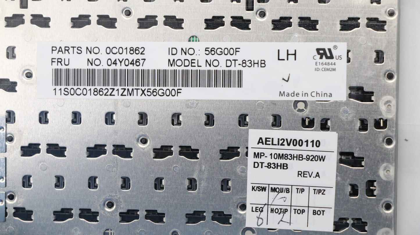 Lenovo Ki Keyboards Internal - 04Y0467