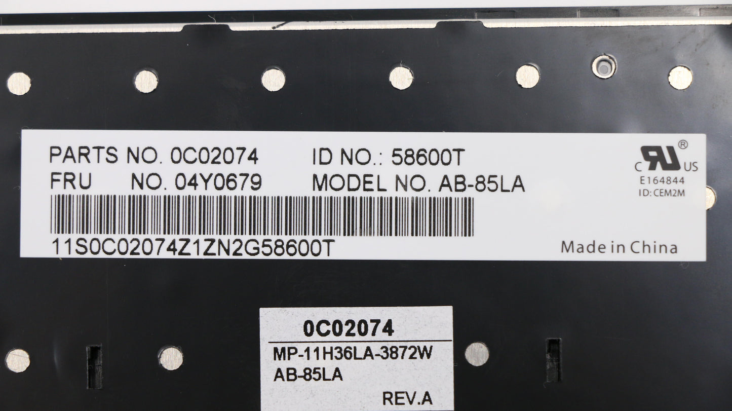 Lenovo Keyboard Abba-Keyboard Las Chy - 04Y0679