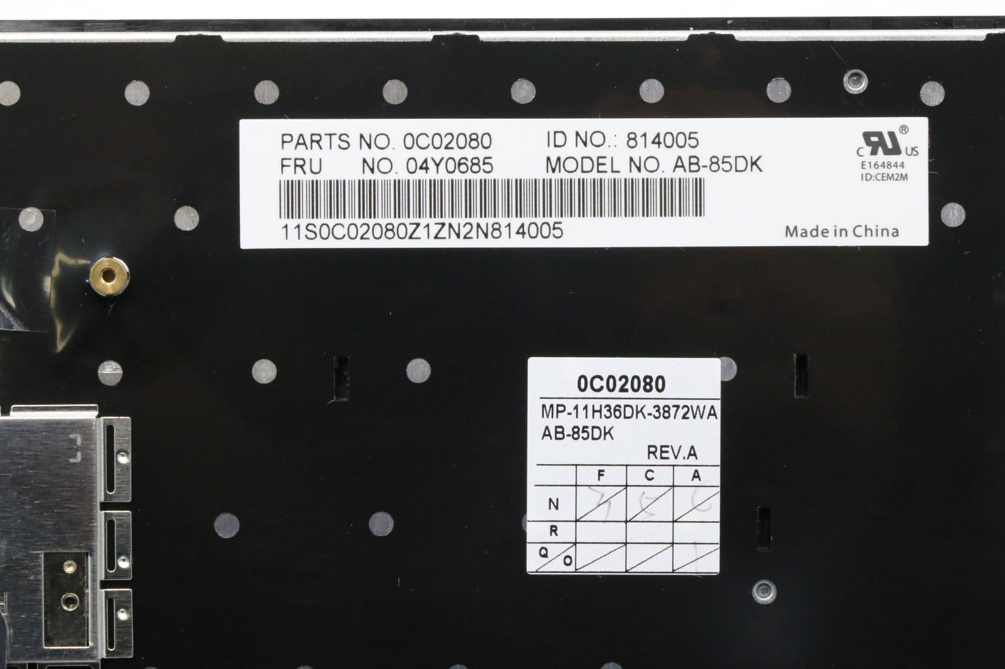 Lenovo Ki Keyboards Internal - 04Y0685