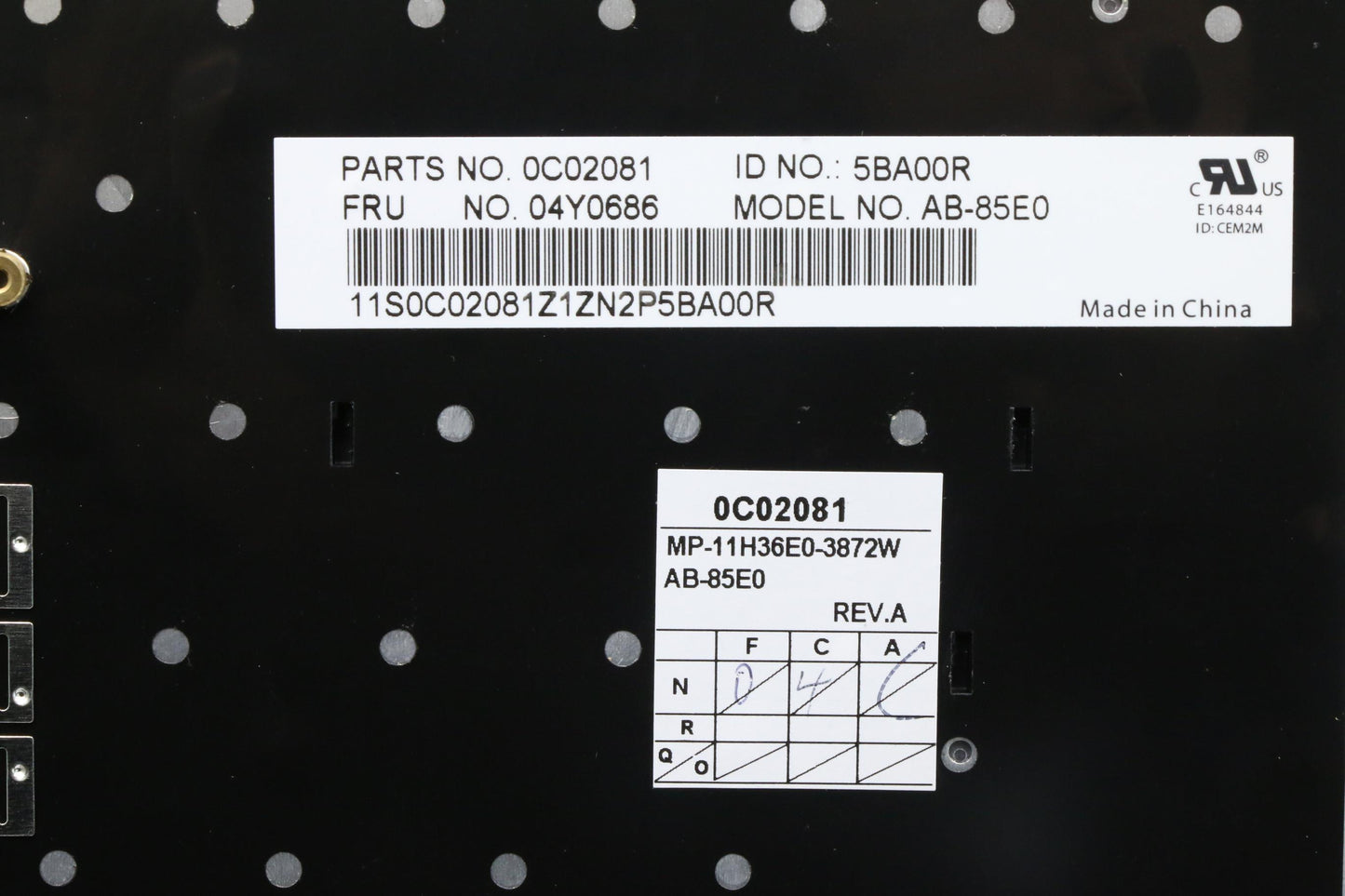 Lenovo Ki Keyboards Internal - 04Y0686