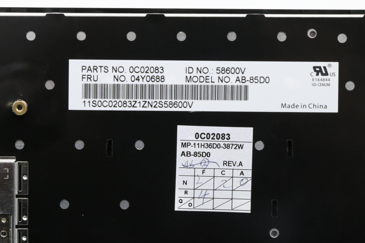 Lenovo Ki Keyboards Internal - 04Y0688