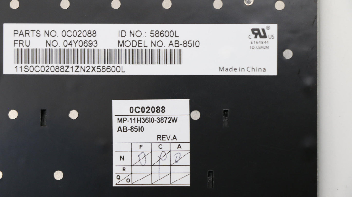 Lenovo Ki Keyboards Internal - 04Y0693