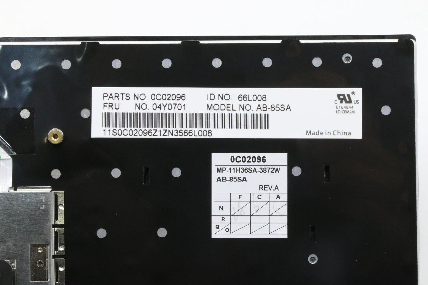 Lenovo Ki Keyboards Internal - 04Y0701