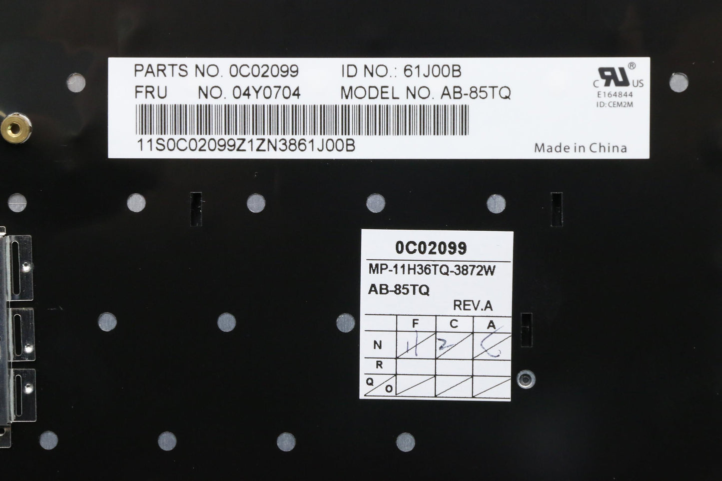 Lenovo Ki Keyboards Internal - 04Y0704