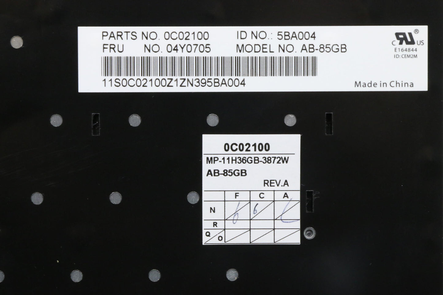 Lenovo Ki Keyboards Internal - 04Y0705