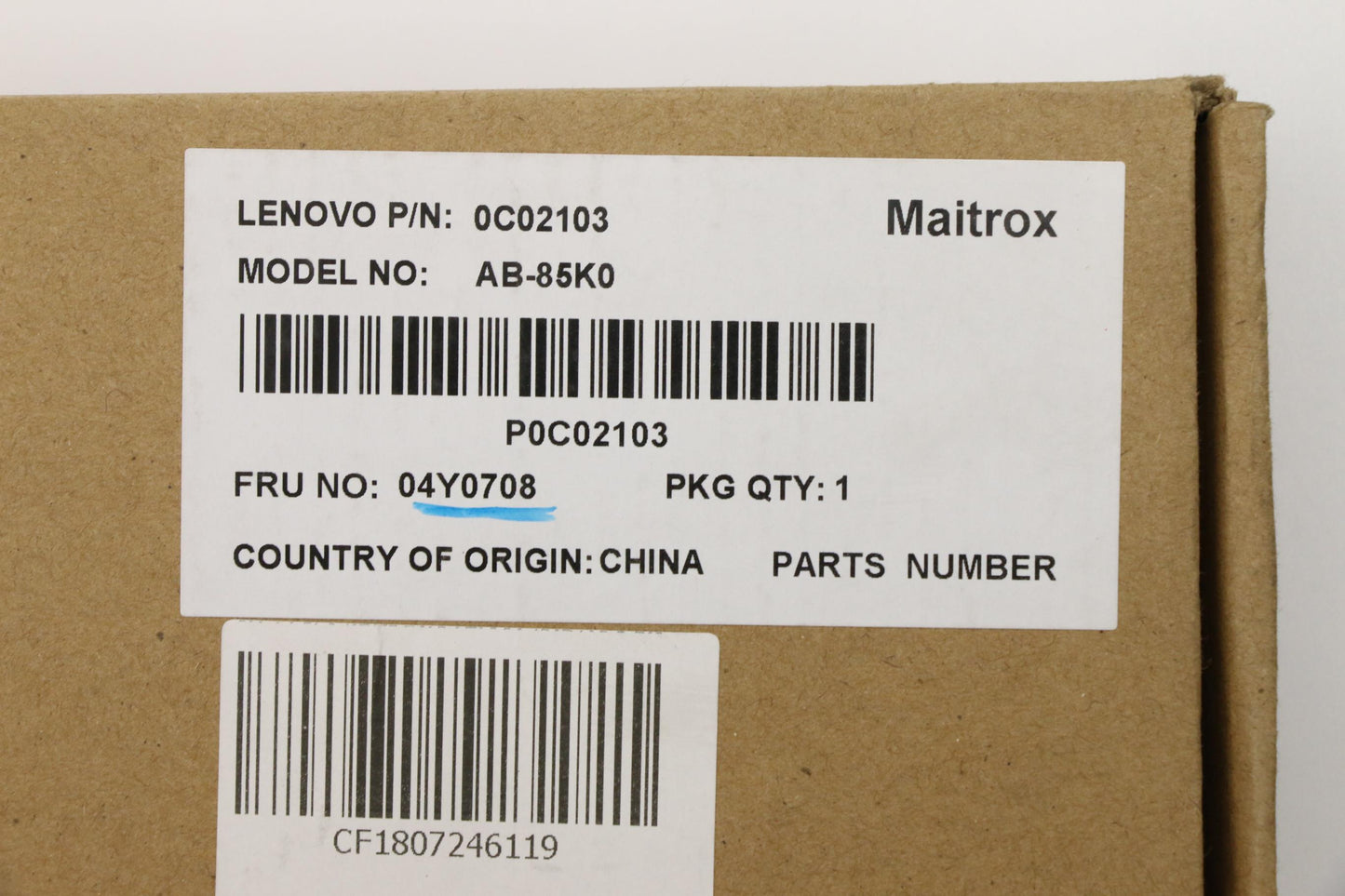 Lenovo Keyboard Abba-Keyboard Kor Chy - 04Y0708