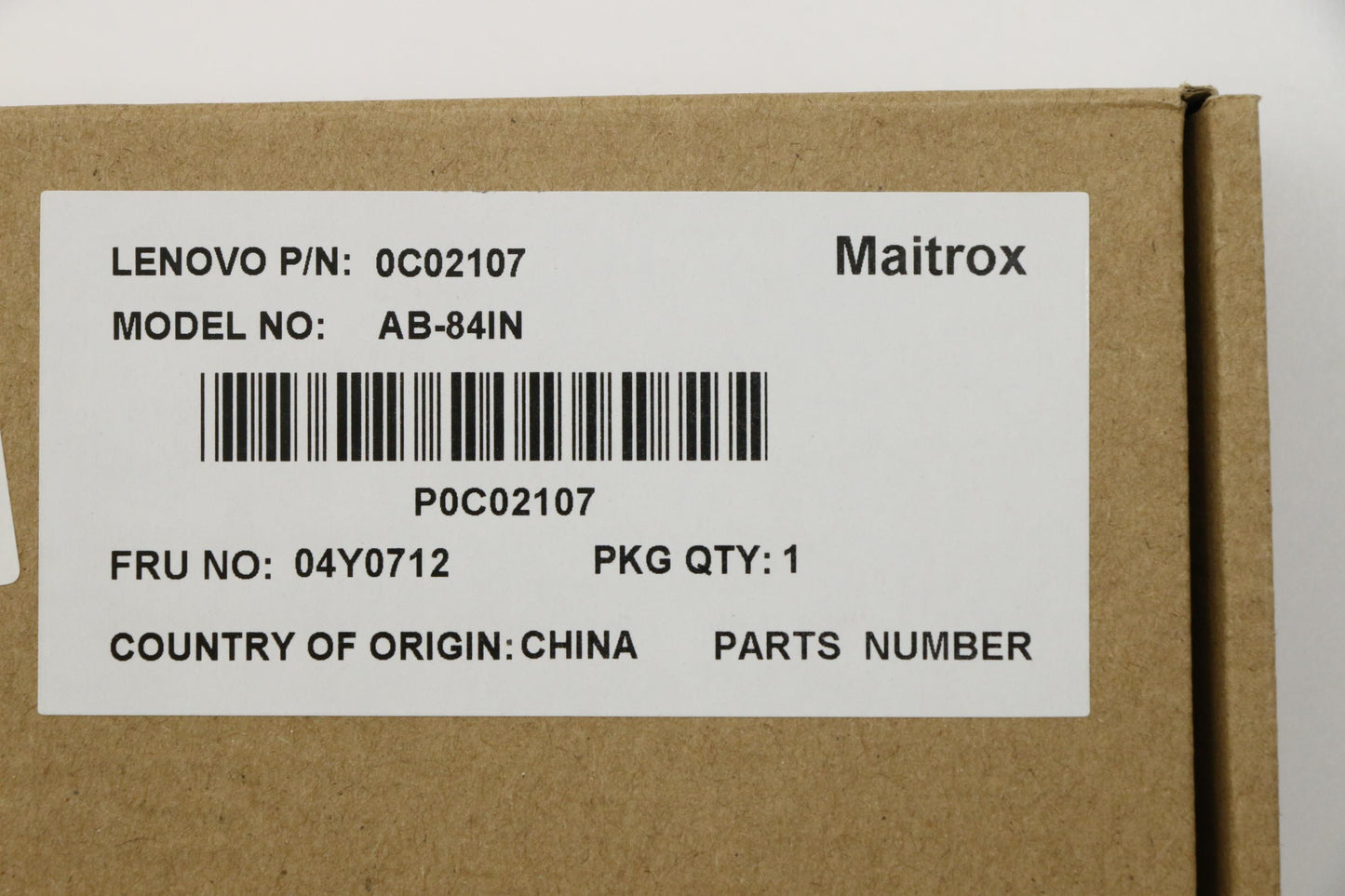 Lenovo Keyboard Abba-Keyboard Ind Chy - 04Y0712