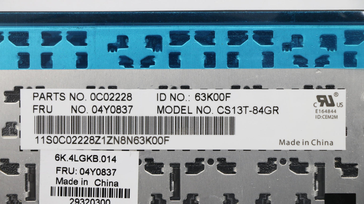 Lenovo Ki Keyboards Internal - 04Y0837