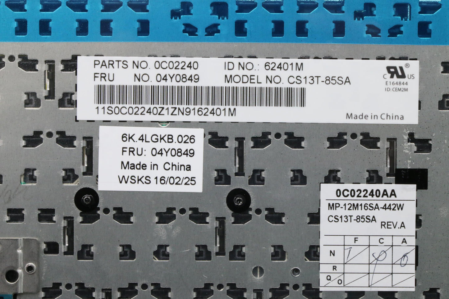 Lenovo Ki Keyboards Internal - 04Y0849