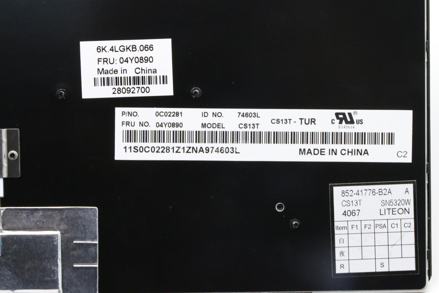 Lenovo Ki Keyboards Internal - 04Y0890
