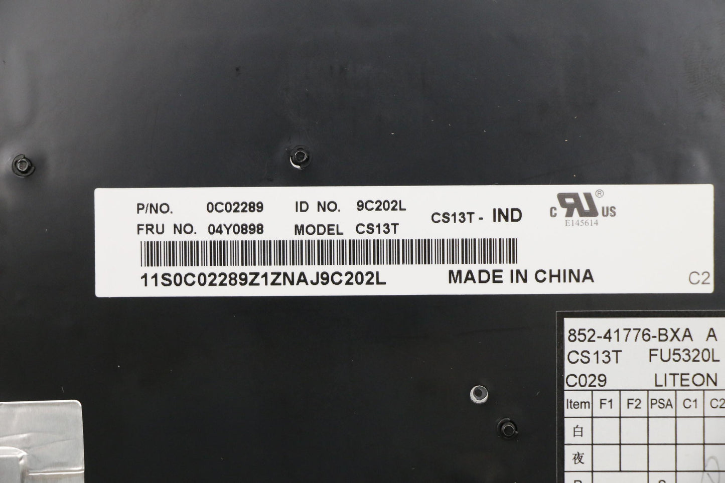 Lenovo Ki Keyboards Internal - 04Y0898