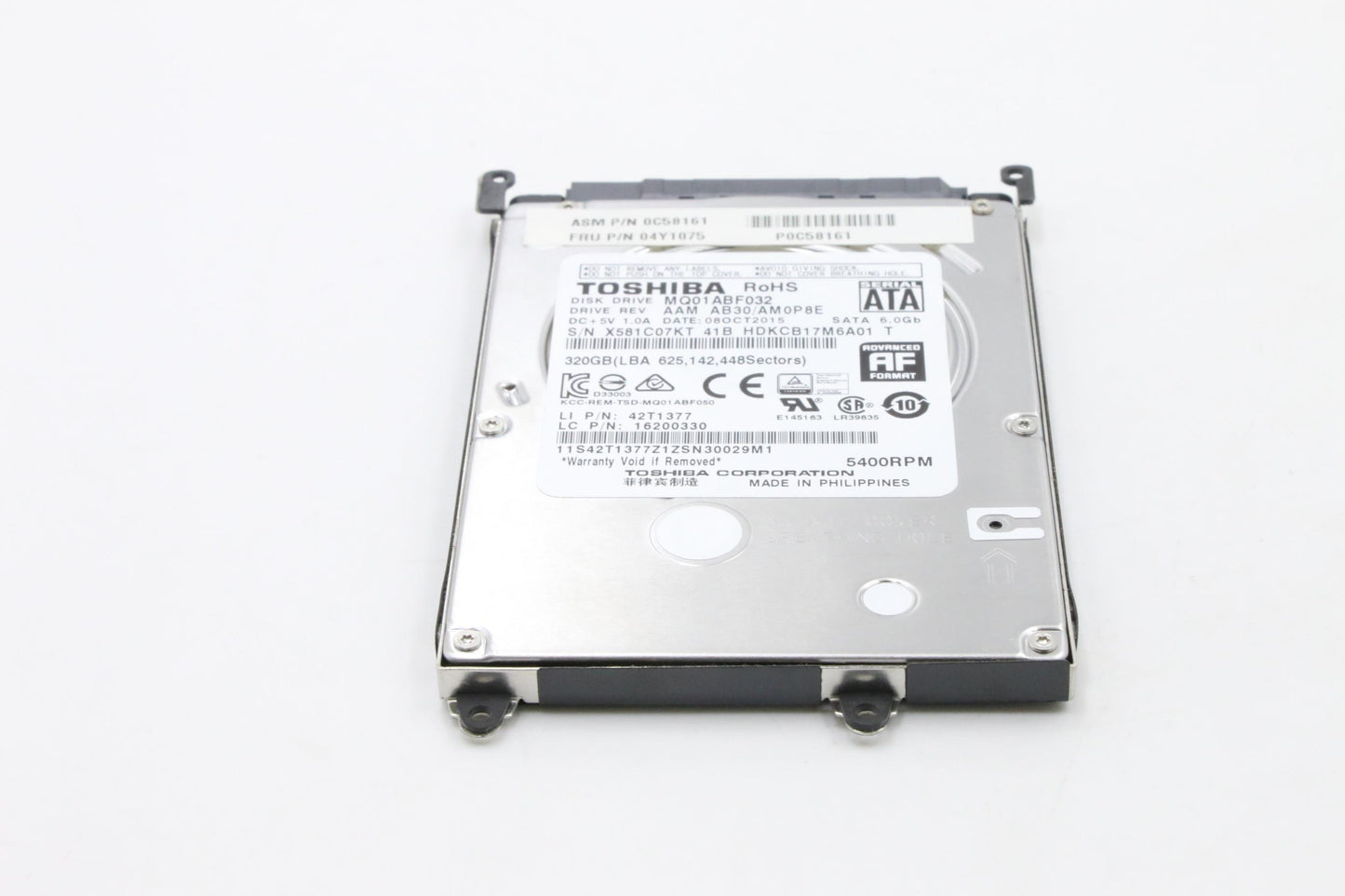 Lenovo Driveh Hdd 320G 5400Rpm Toshib - 04Y1075