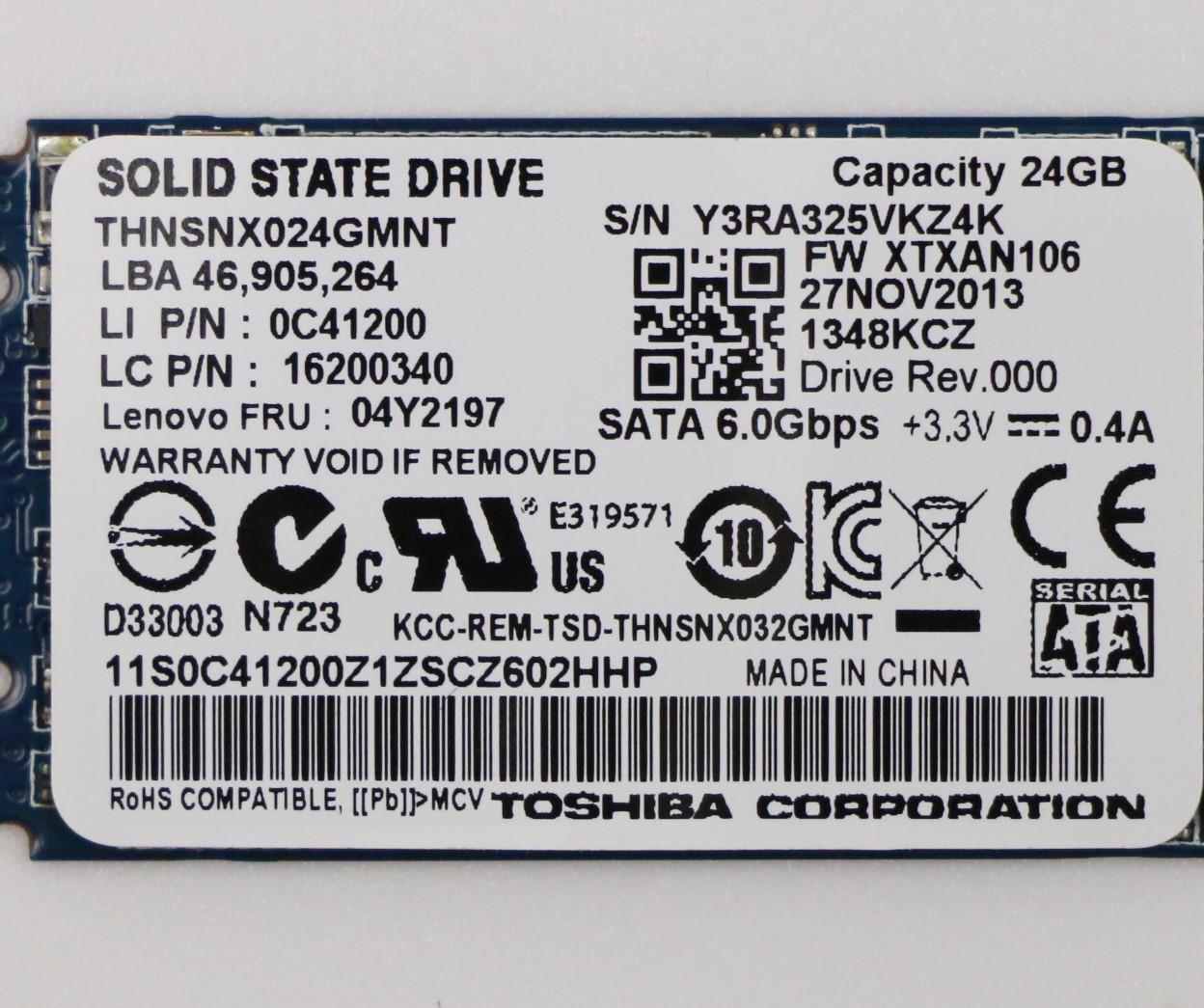 Lenovo 04Y2197 Solid State Drives