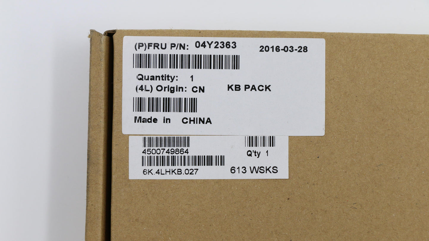 Lenovo Kb Keyboards External - 04Y2363