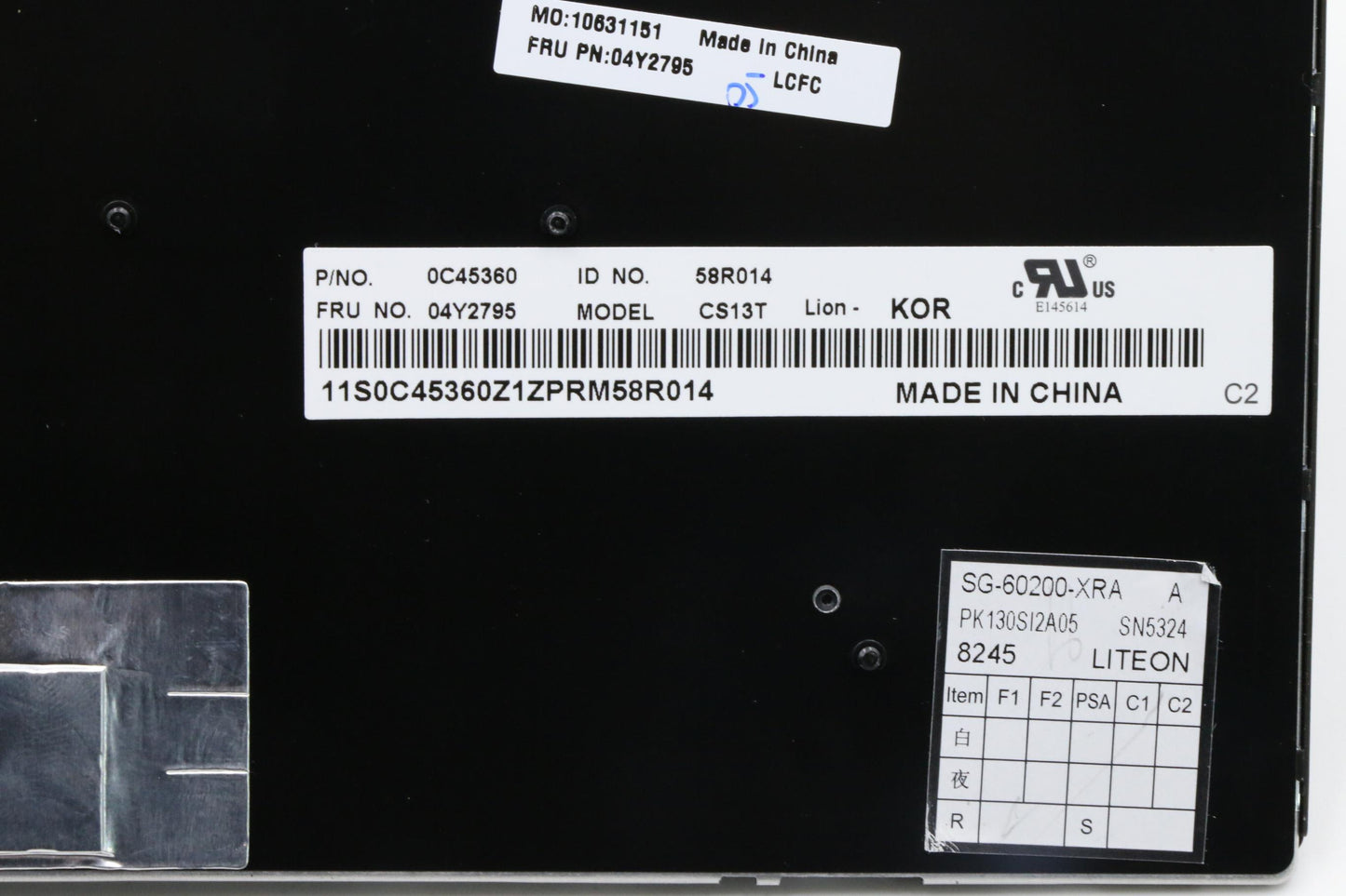 Lenovo Ki Keyboards Internal - 04Y2795