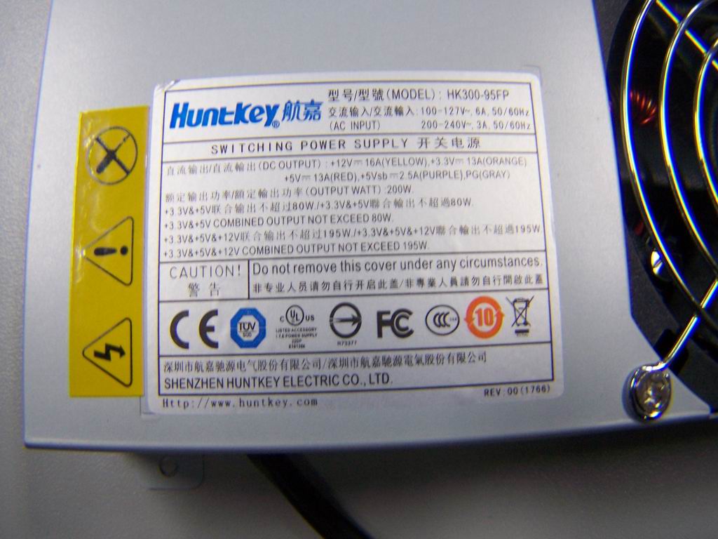 Lenovo 36001766 Psu Huntkey Hk300-95Fp 200W