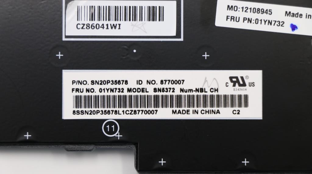 Lenovo 01YN732 Fru Como Nm Ltn Kb Sv Tw