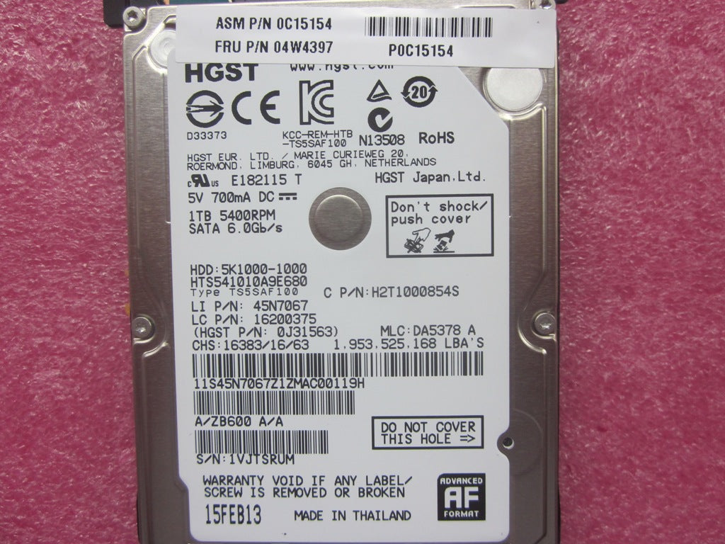 Lenovo Hd Hard Drives - 04W4397