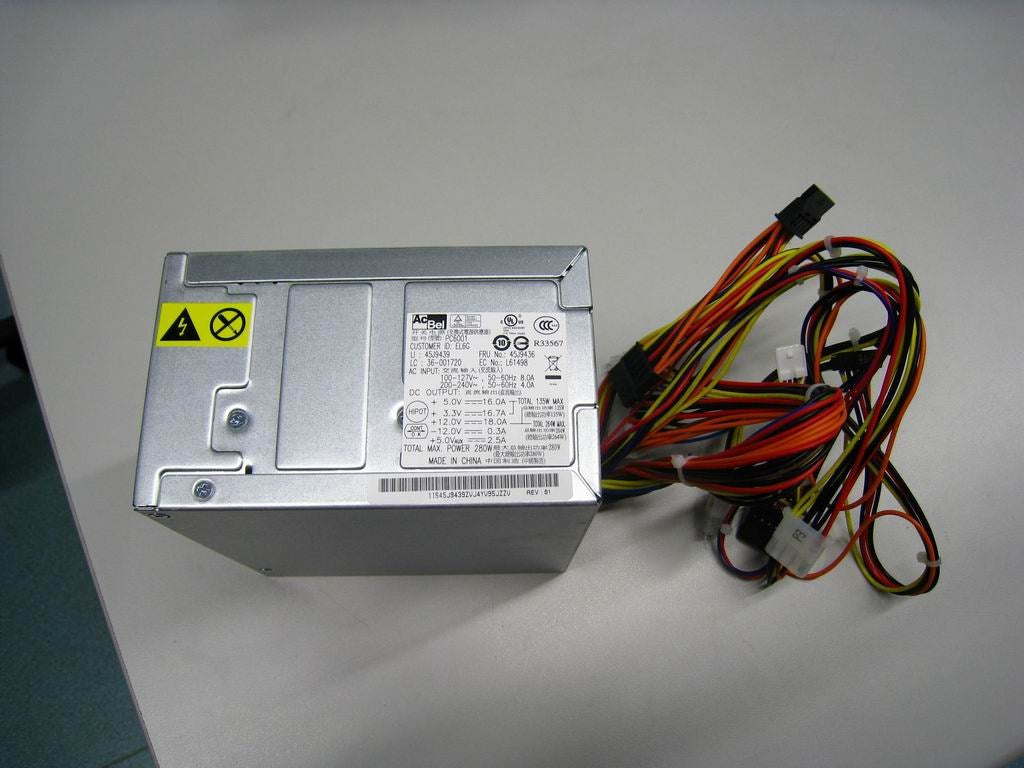 Alimentation ACBEL PC6001 280W Pour IBM Lenovo - 41A9687 / 41A9684