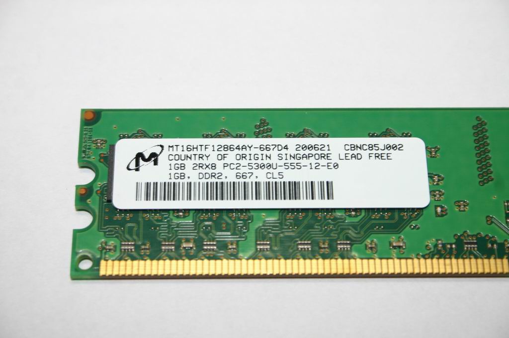 Lenovo 1003823 Micron D9Gmh 1Gb/Ddrii667 Ram(