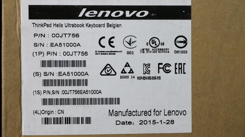 Lenovo Ki Keyboards Internal - 00JT756
