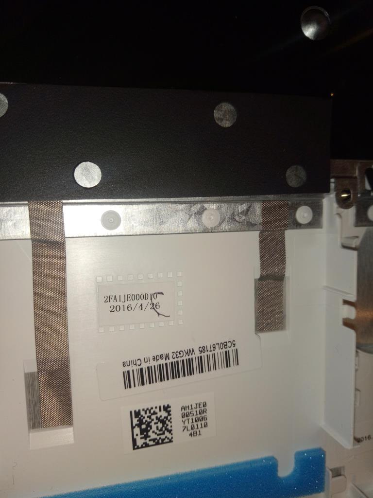 Lenovo Up Assembly W/Kb Bl Wt Yoga Cz - 5CB0L67185