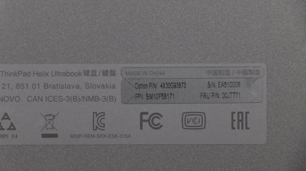 Lenovo Ki Keyboards Internal - 00JT771