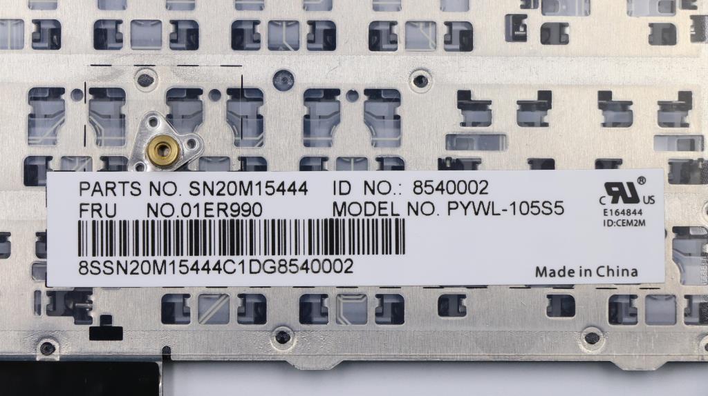 Lenovo Payton2Walter2 Nbl Kbd,Lt,Chy - 01ER990