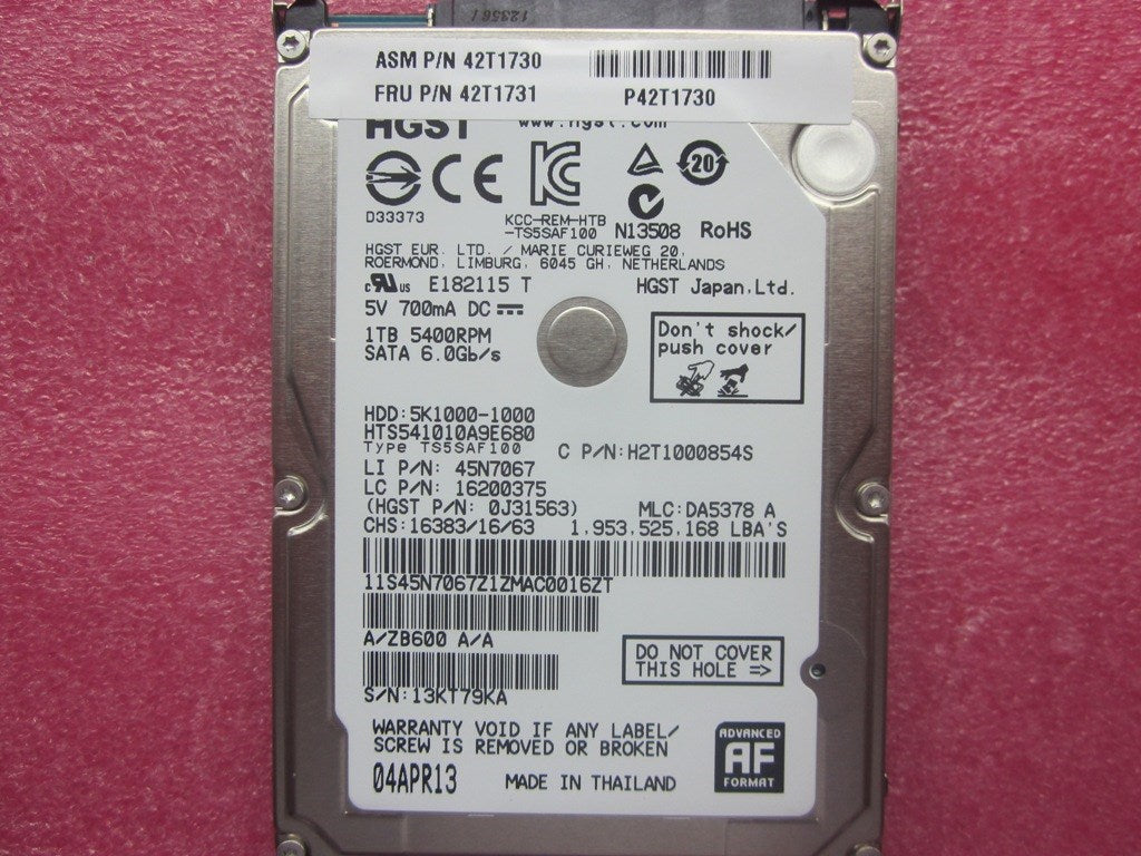 Lenovo Hd Hard Drives - 42T1731