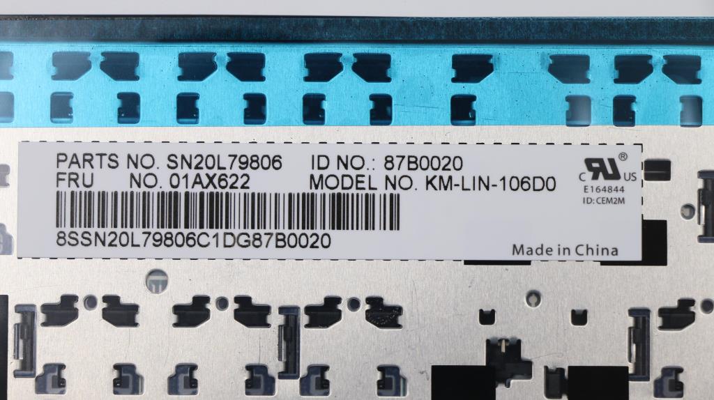 Lenovo Kb Chicony Ger - 01AX622