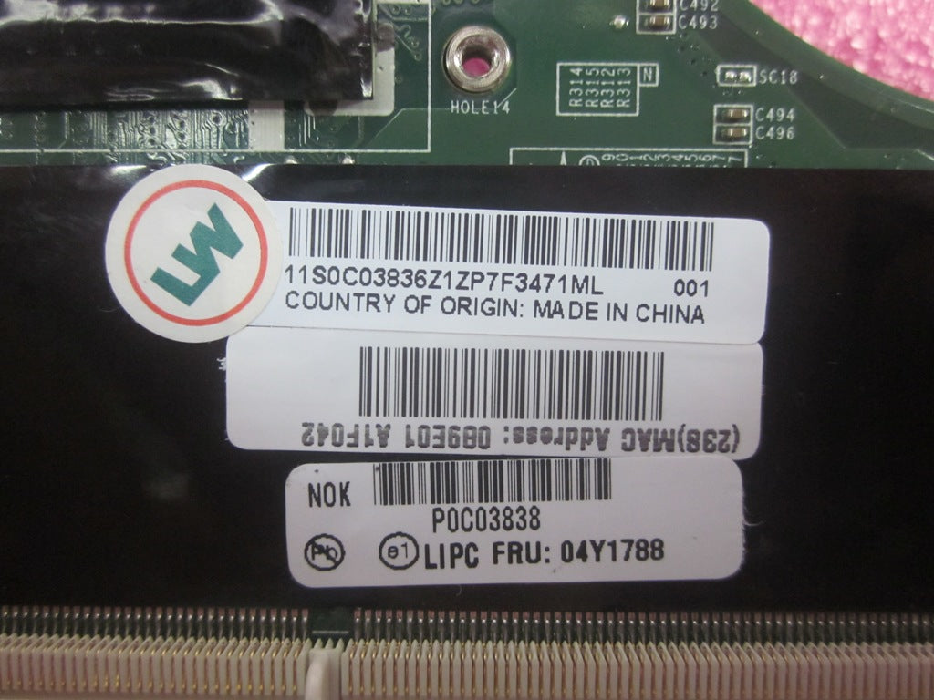Lenovo Jett-1 Fru Planar Card Asm Int - 04Y1788