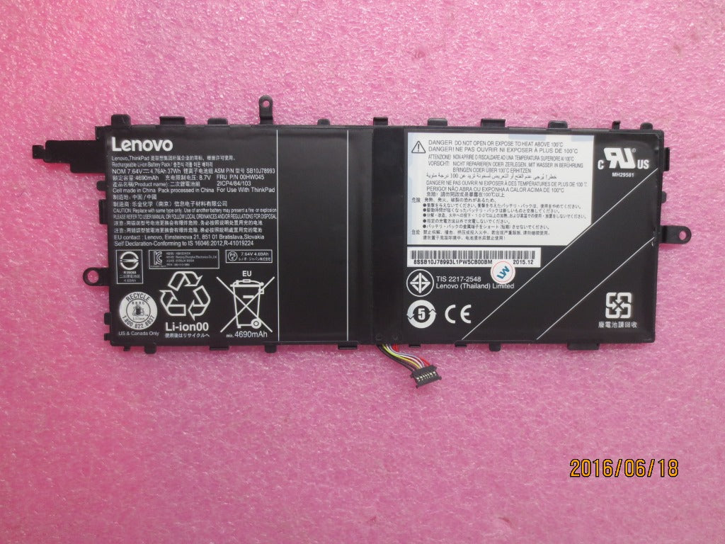 Lenovo 00HW045 Ba Rechargeable Batteries