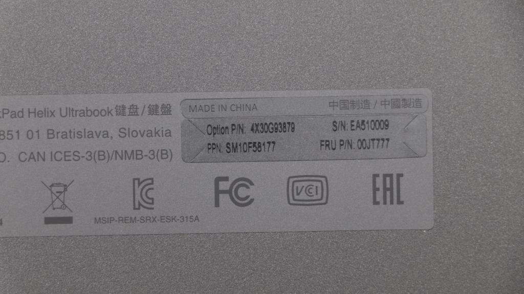Lenovo Ki Keyboards Internal - 00JT777