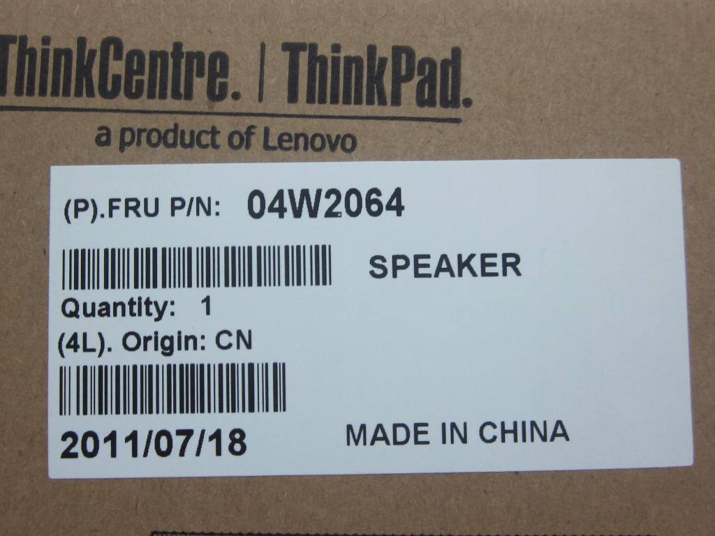 Lenovo Speaker Speaker Lr Fg - 04W2064