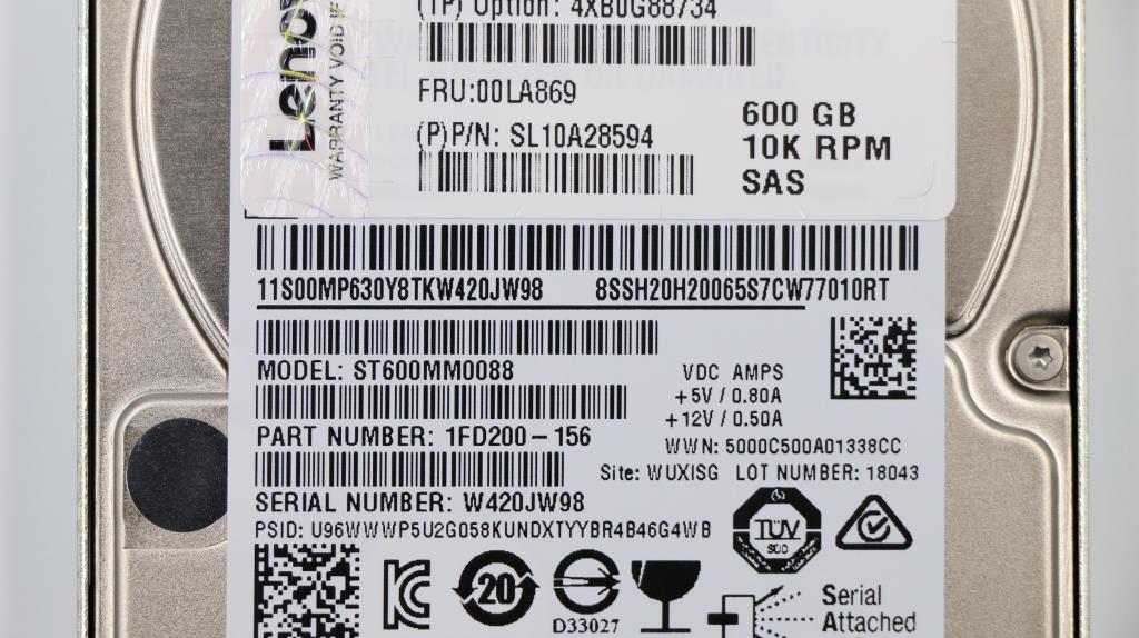 Lenovo Hd Hard Drives - 00LA869