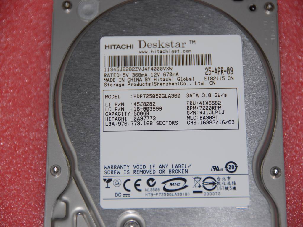 Lenovo 16003899 Hdd Sata2 500G Hdp725050Gla360