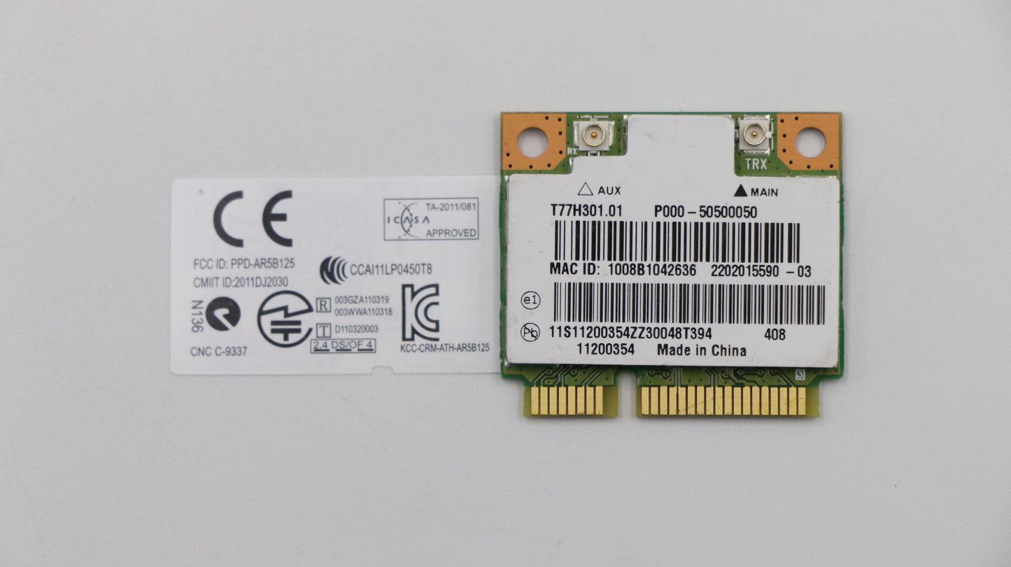 Lenovo 11200354 Wifi Card Cbt Ar9485 11N Hmc