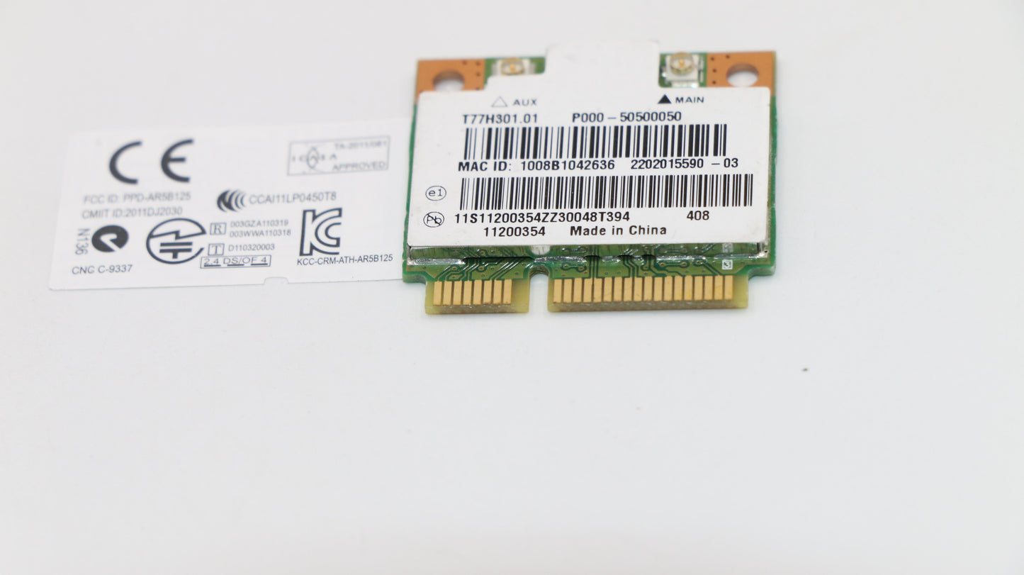 Lenovo 11200354 Wifi Card Cbt Ar9485 11N Hmc