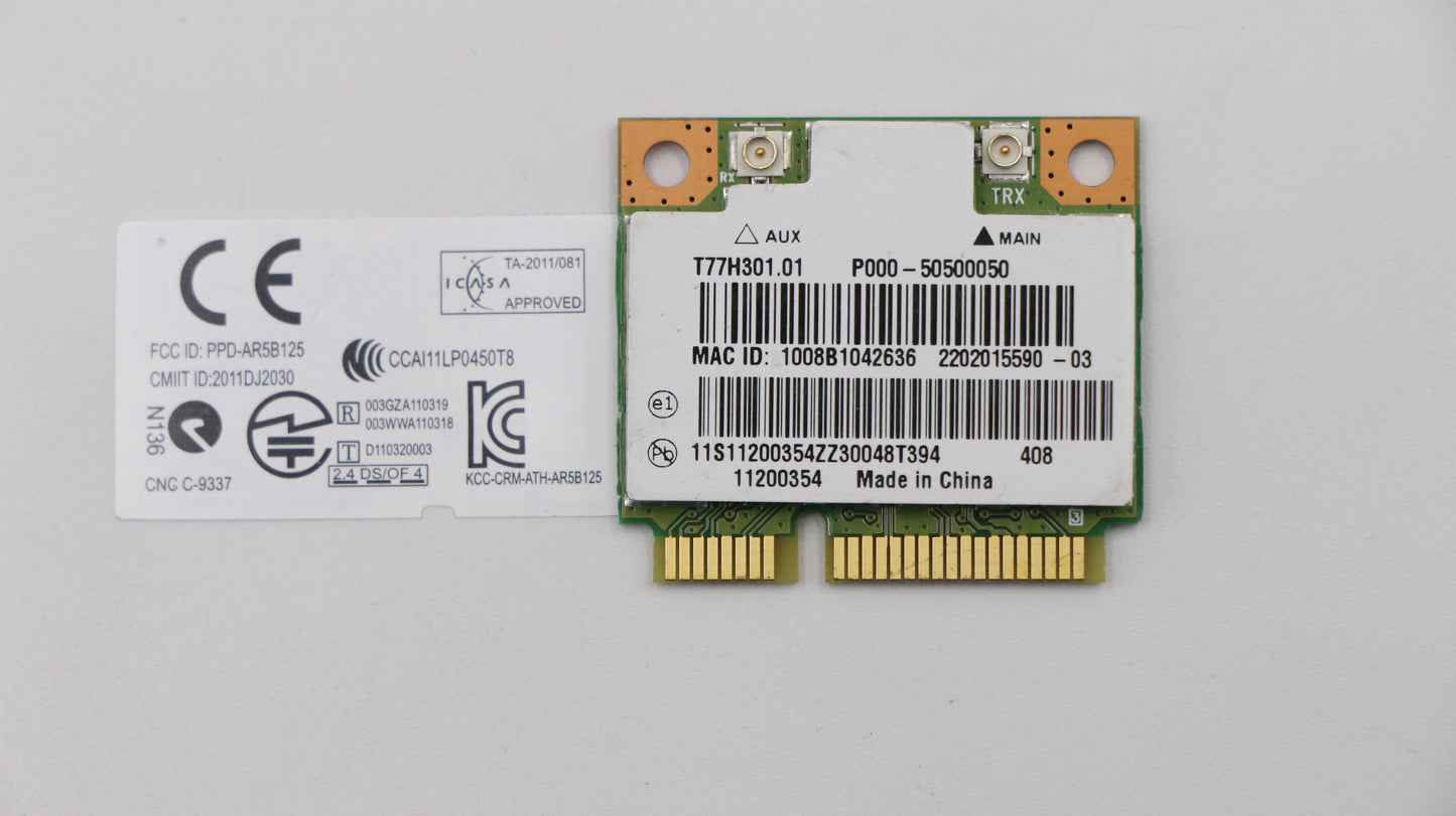 Lenovo 11200354 Wifi Card Cbt Ar9485 11N Hmc