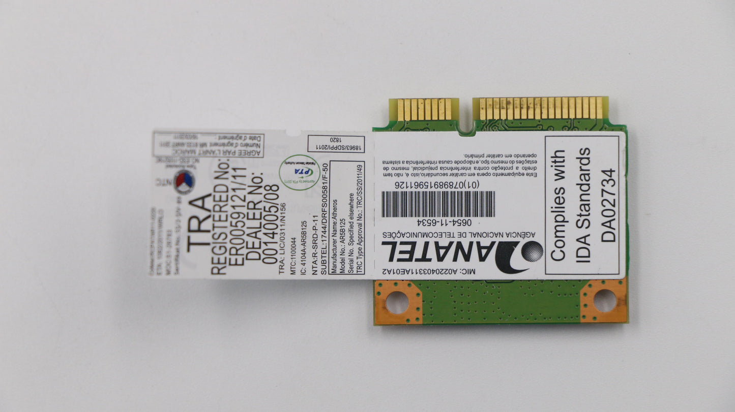 Lenovo 11200354 Wifi Card Cbt Ar9485 11N Hmc